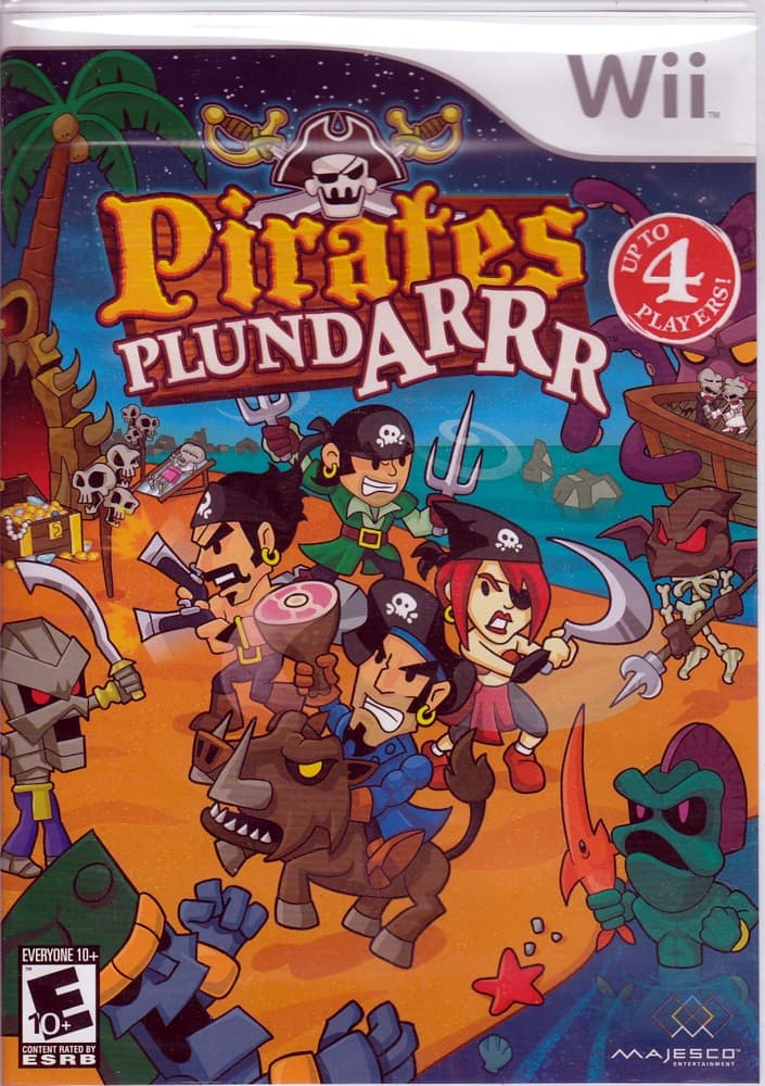 PIRATES PLUND-ARR WII Game ~ Ahoy Matey! - PLUNDARRR - Nintendo Wii