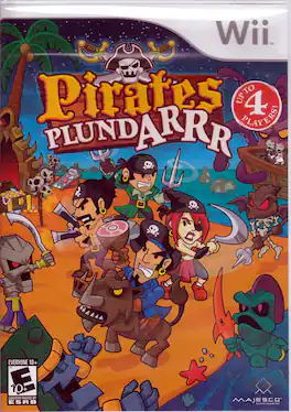 PIRATES PLUND-ARR WII Game ~ Ahoy Matey! - PLUNDARRR - Nintendo Wii