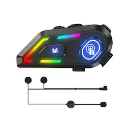 Cluzine - Motorcycle Helmet Bluetooth Headset Headphones, 40mm Speaker, CVC Noise Cancel, 40H Playtime