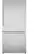 Front. Bosch - 100 Series 17.2 Cu. Ft. Bottom-Freezer Freestanding Refrigerator with Ice in Fingerprint Resistance - Stainless Steel.