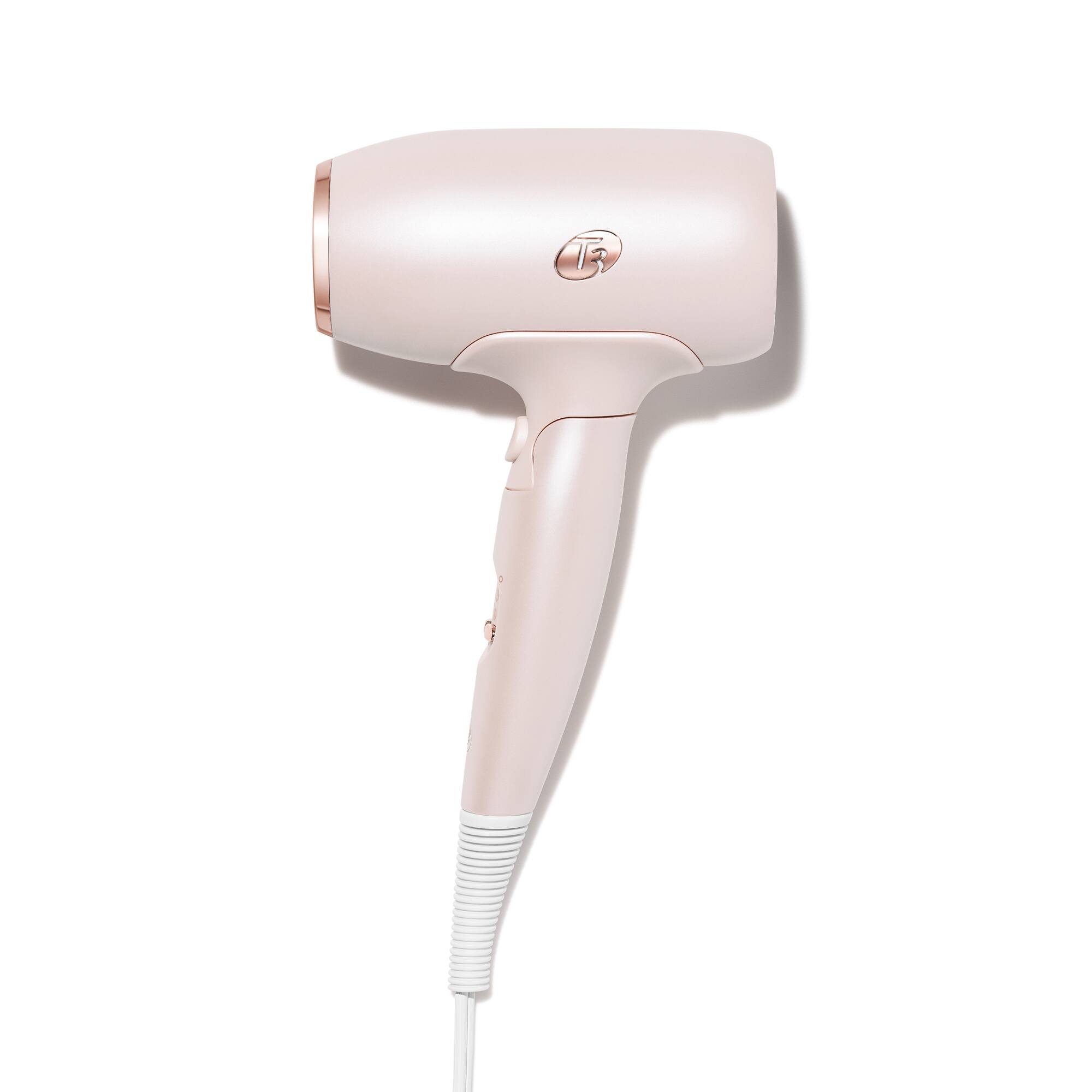 Front. T3 - T3 Afar Lightweight Travel Hair Dryer - Satin Blush.
