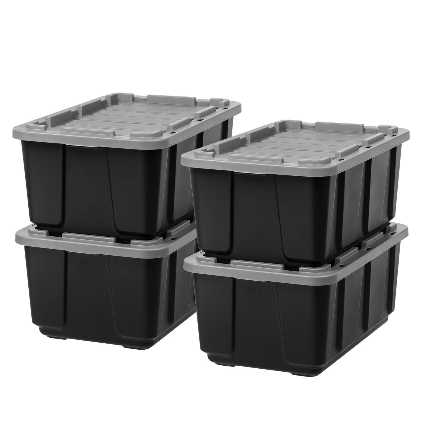 IRIS USA 27Gal/108Qt Large All Weather Heavy Duty Stackable Storage ...
