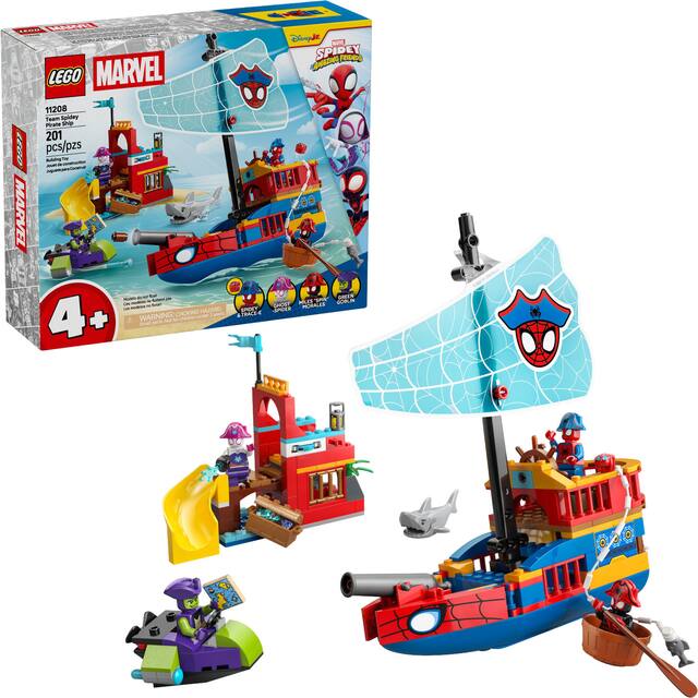 LEGO - Marvel Spidey And His Amazing Friends Team Spidey Pirate Ship 11208