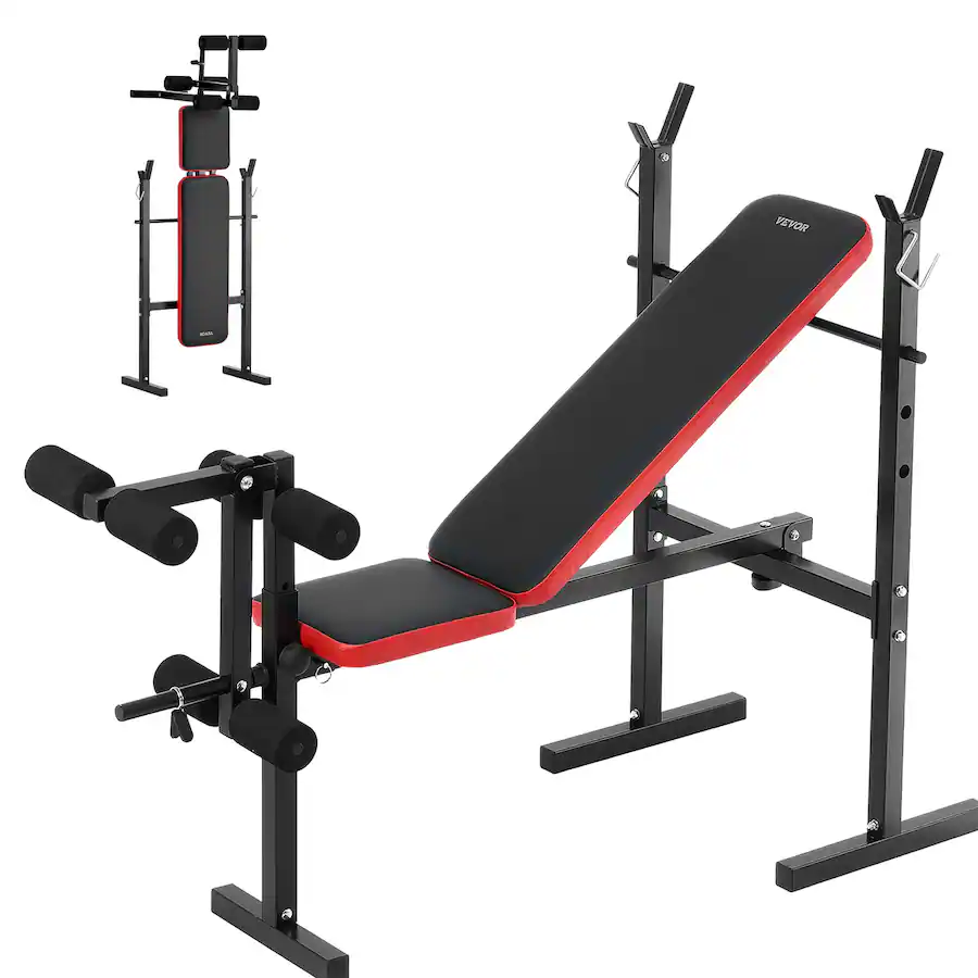 VEVOR Weight Bench, Multi Functional Adjustable Weight Bench Press for ...