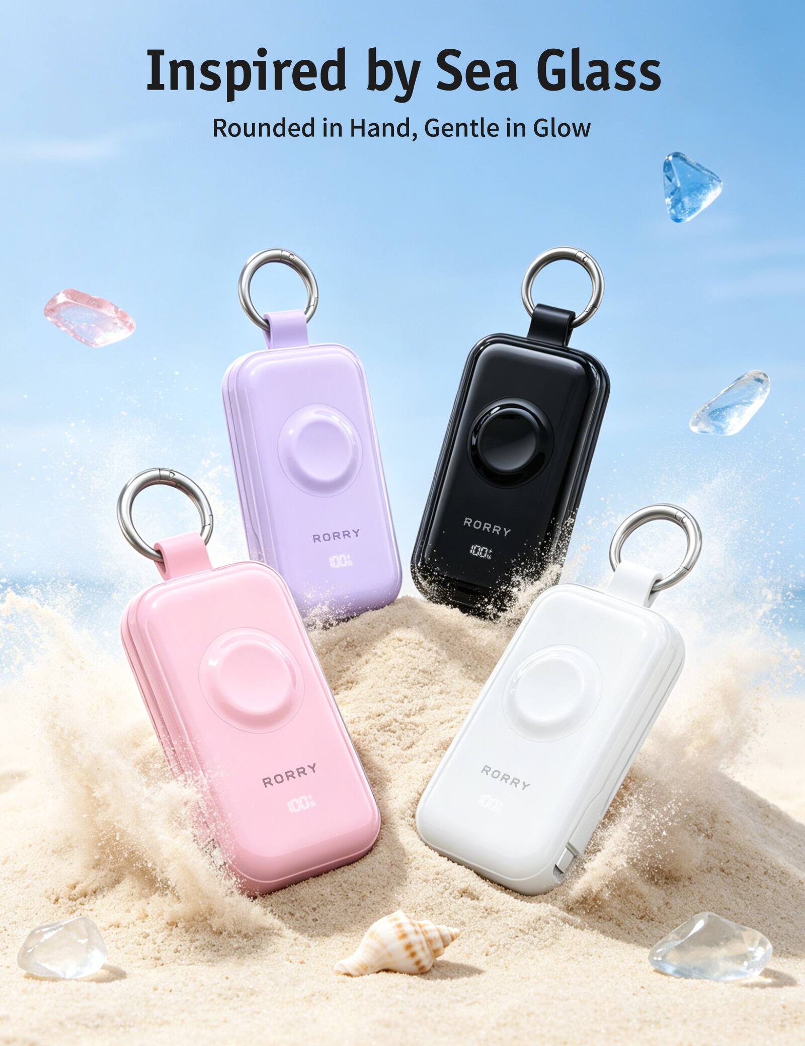Inspired by Sea Glass  
Rounded in Hand, Gentle in Glow  

RORRY 100%  
RORRY 100%  
RORRY 100%  
RORRY 100%