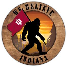 Fan Creations - Indiana Hoosiers 12'' We Believe Bigfoot Circle Sign - Multicolor