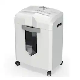 Bonsaii - 12-Sheet Micro Cut Paper Shredder - P-4 Security - 60-Minute Run - Jam-Proof System - 4.2 Gallon Bin - Home & Office - White/Gray