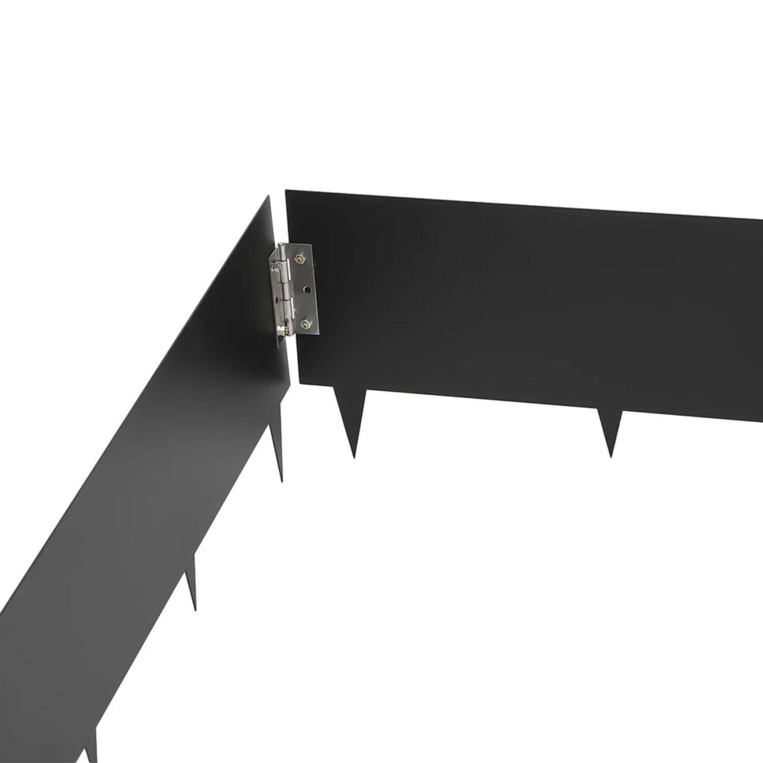 Back. Home Collection - 4pcs Steel Lawn Edging Garden Landscape Yard Border Barrier Decor - Black.