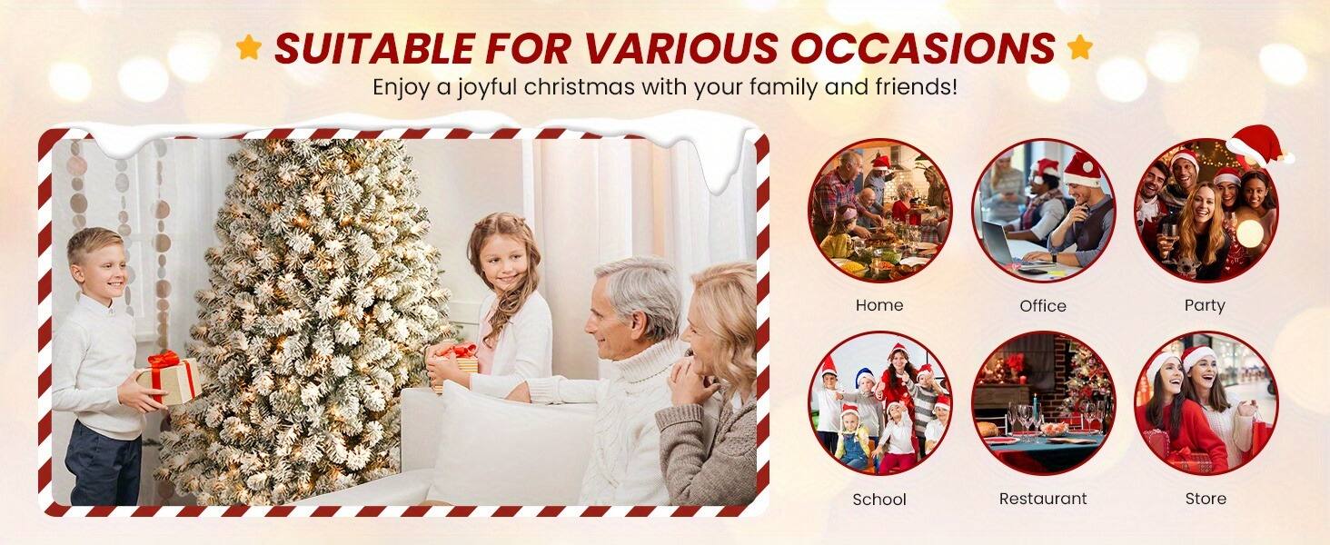 SUITABLE FOR VARIOUS OCCASIONS  
Enjoy a joyful christmas with your family and friends!  

Home  
Office  
Party  
School  
Restaurant  
Store