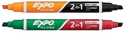 EXPO dry erase low odor 2-in-1 chisel