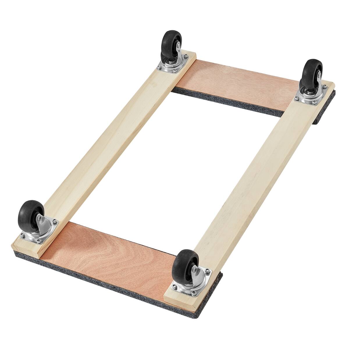 Back. Ropilly - Ropilly Heavy Duty Furniture Dolly with 1000 lb Load Capacity, 18 x 30 Inch Moving Cart for Heavy Furniture - Wood.