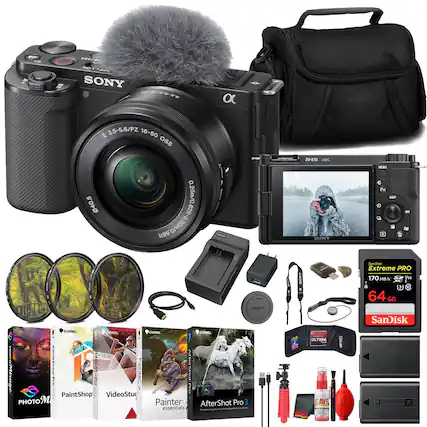 - NE 2303 SONY 08-01/00-90 E 3.5-5.6/PZ 16-50 OSS 0.25m/0 40.5 IO/40EO-1280/4550 82ft 0.30m/0.98ft 30m HONY COUEL COEL COWEL OOVEL Aa Edi- agaritraiohs AMESTSER | ICtC Attershot 20 a00O : PaintShop VideoStuc PHOTOM Painter AfterShot Pro 3 essentials - - - - ZV-E10 AK SON Y BONY a 5 ULTIMA AVE T.N BAVE VIA MNU + Fn t0 SanDish Extreme PRO 170 MB/s 30 3 64 GB SanDisk MOTDCUM W