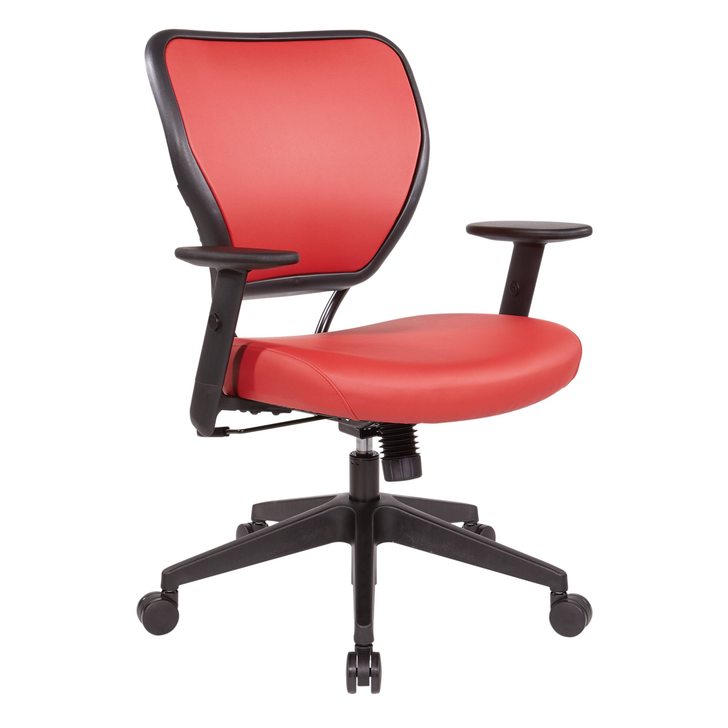 Angle. Office Star Products - Silver Ion Technology Task Chair - Dillon Lipstick.