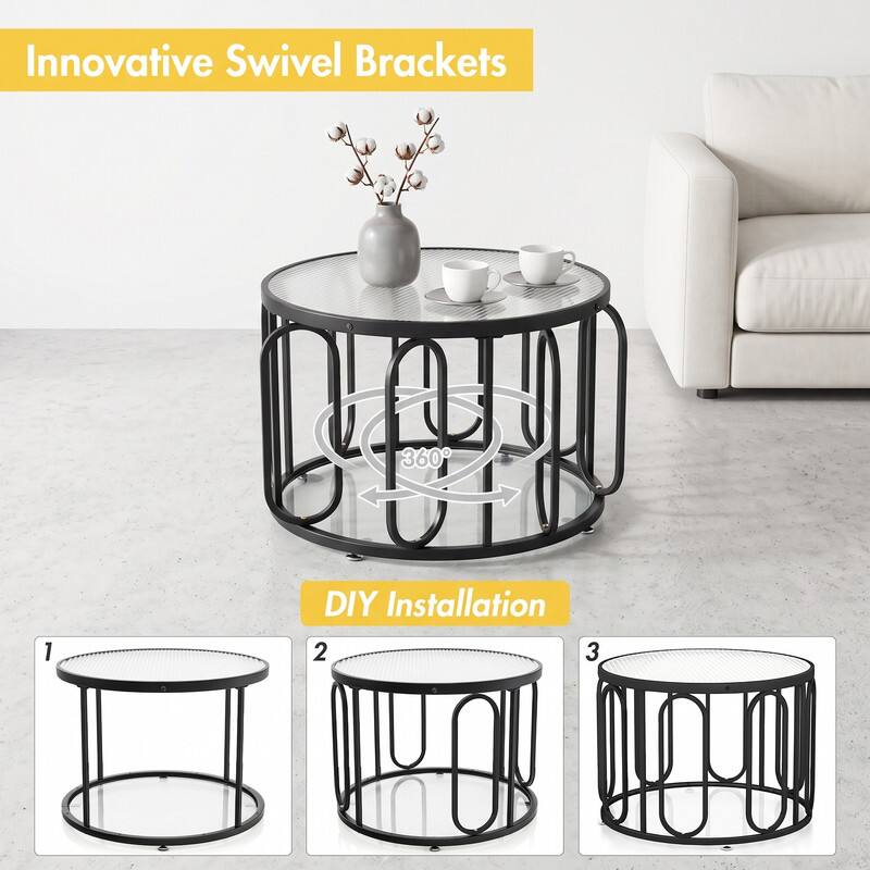 Innovative Swivel Brackets  
360°  
DIY Installation