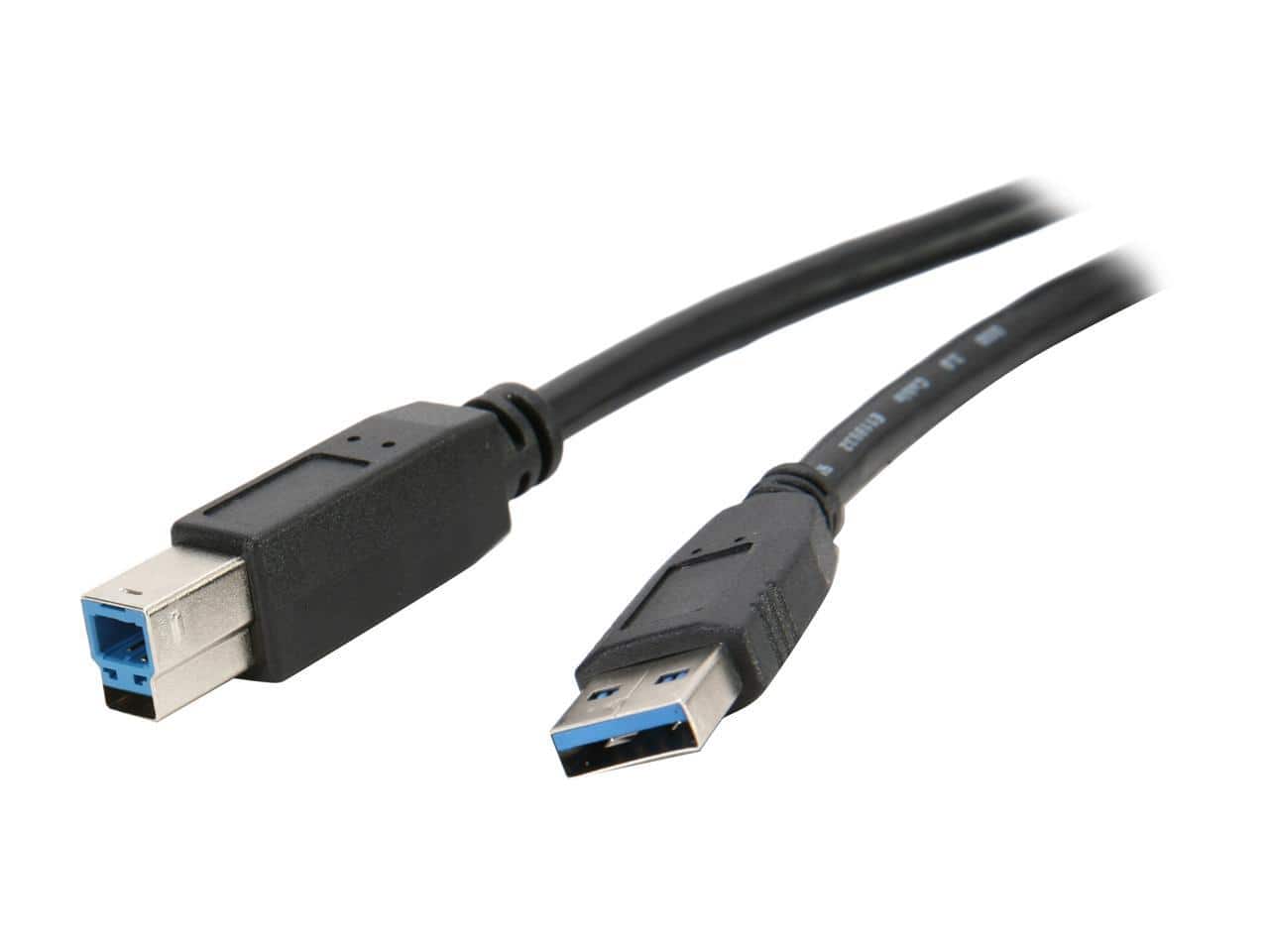 Nippon Labs - USB3-6AB 6 ft. USB 3.0 Type A Male to B Male 6ft Cable for Printer and Scanner, Black
