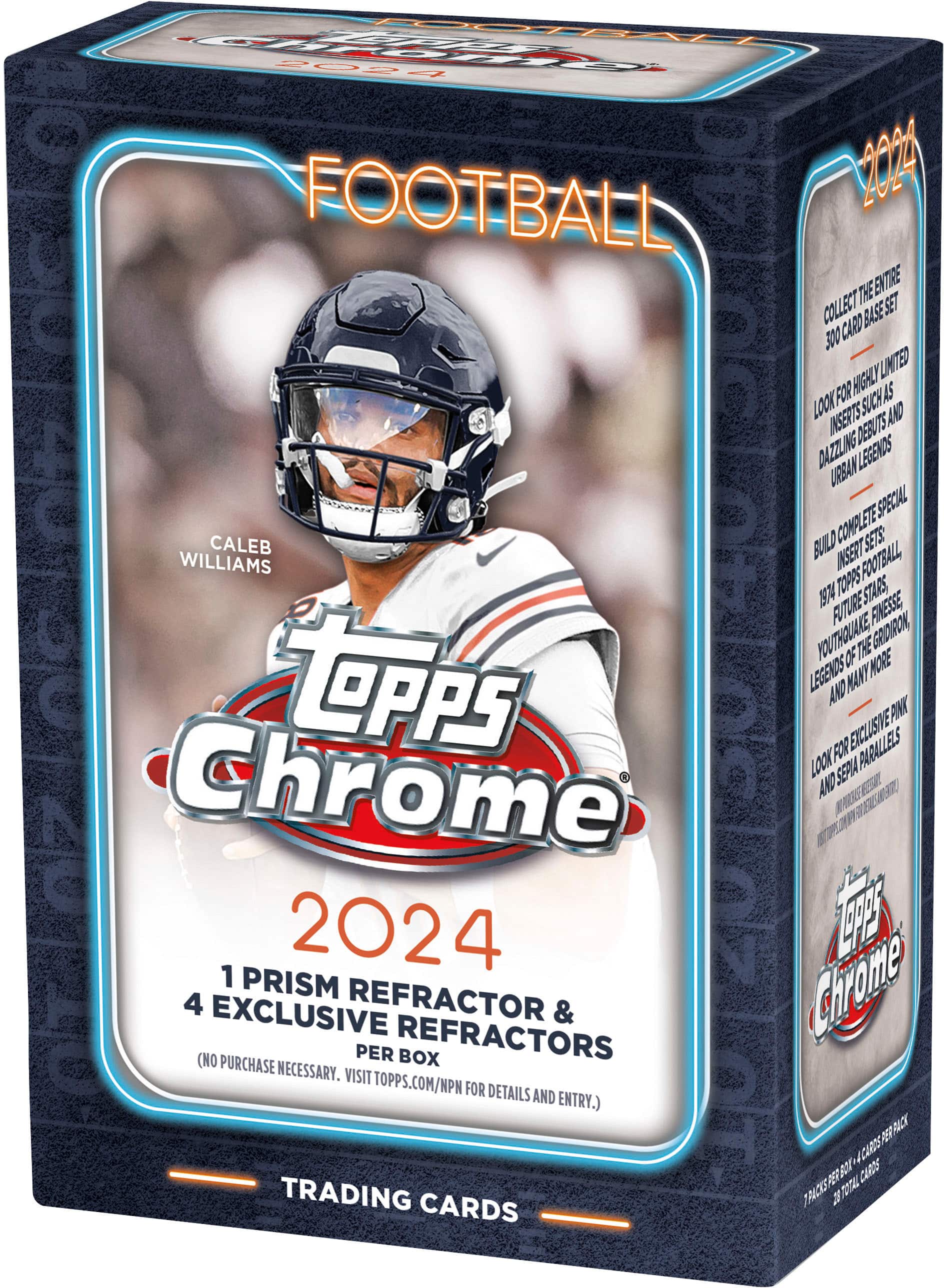 2024 Topps Chrome Football Blaster Box - Front_Zoom