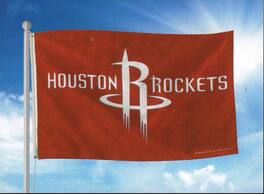Rico Industries - Houston Rockets NBA 3X5 Indoor Outdoor Banner Flag with grommets for hanging - Multi
