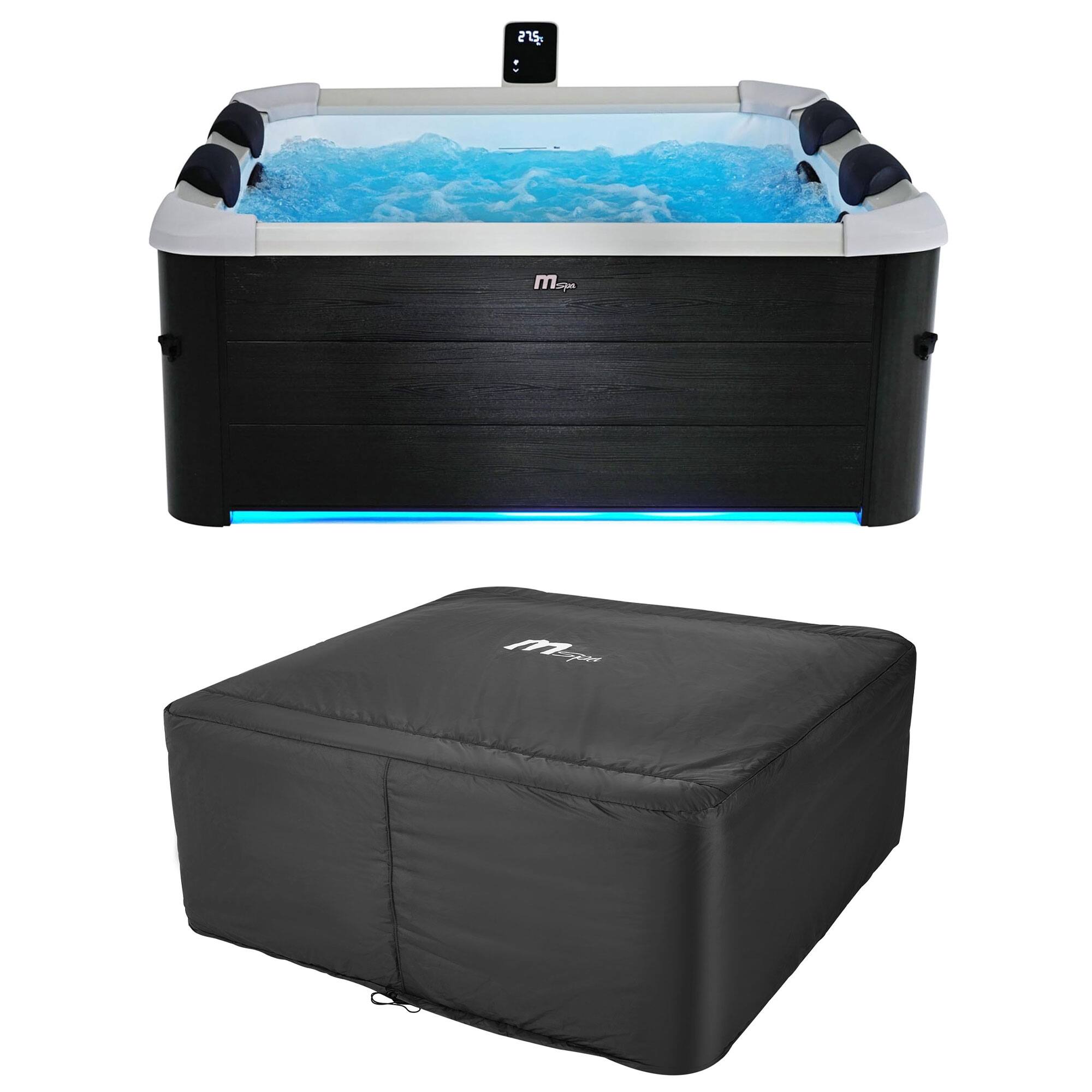 Front. MSpa - MSpa Bubble Spa w/ Hard Outer, Soft Interior, & Energy Efficient Cover, Oslo.