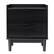Front. Walker Edison - Mid-Century Modern 2-Drawer Gallery-Top Nightstand - Black.