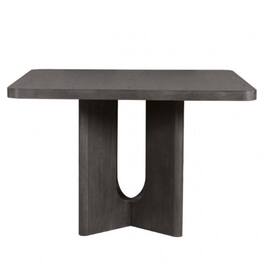 Manhattan Lane - Zoko Square Counter Height Dining Table, Pedestal Base, Wood - Ash Gray