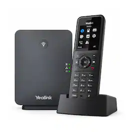 Yealink - W57R Rugged DECT Handset with HD Audio and 1.8-inch Color Screen - Black
