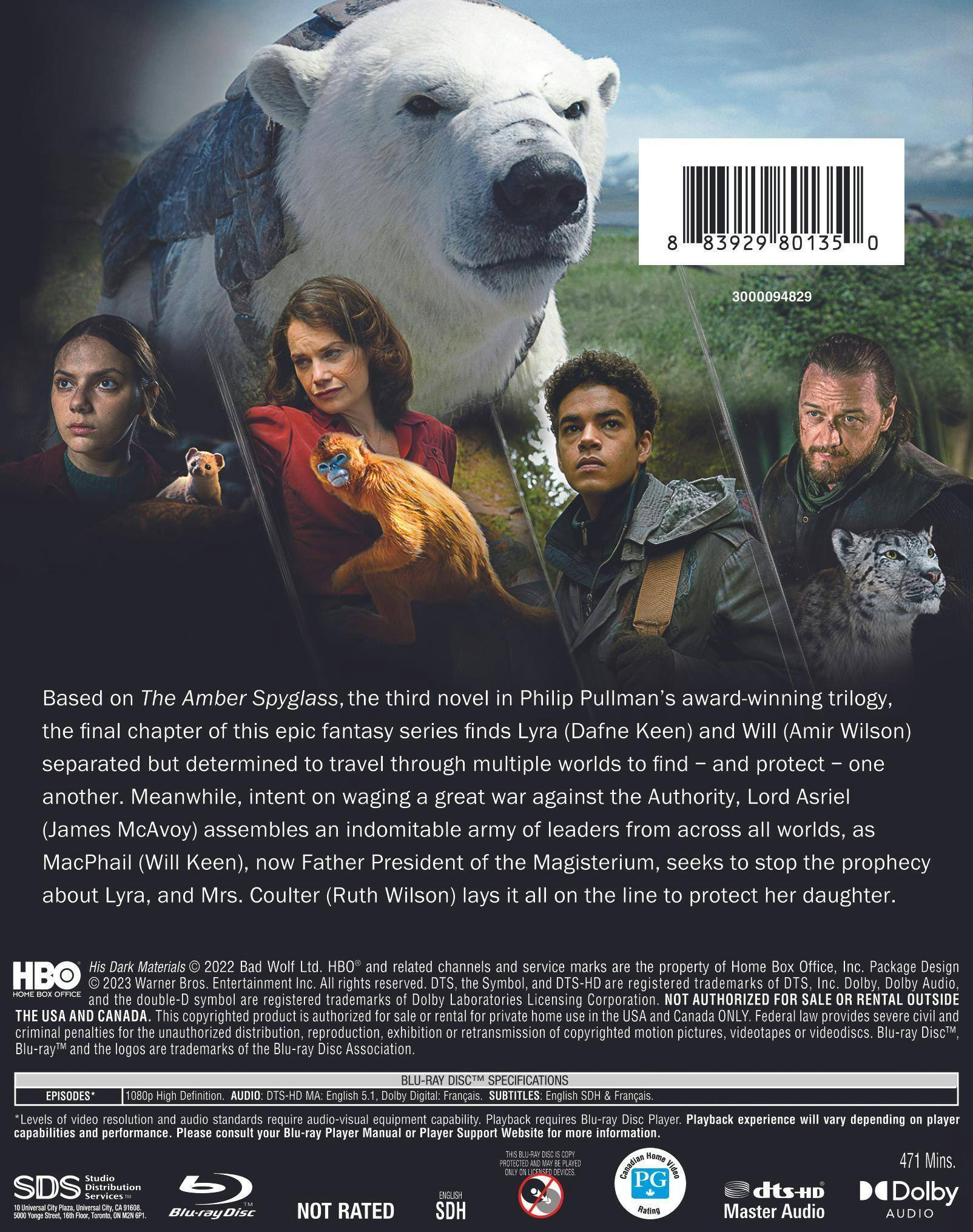 Angle. His Dark Materials: Season Three [Blu-ray].