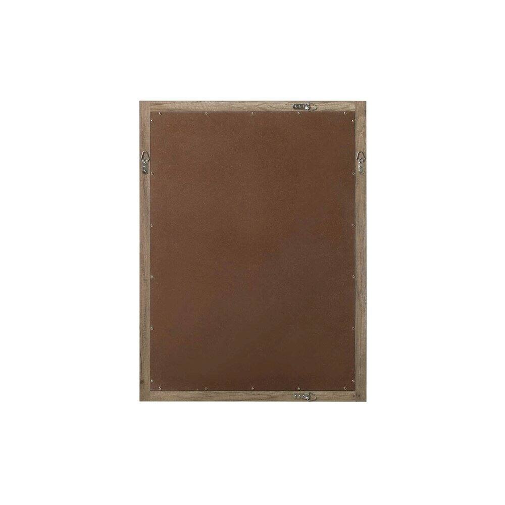 Angle. Elegant Kitchen and Bath - Noah Wooden Rectangle Mirror 27 x 36 in Natural Oak - Natural Oak.