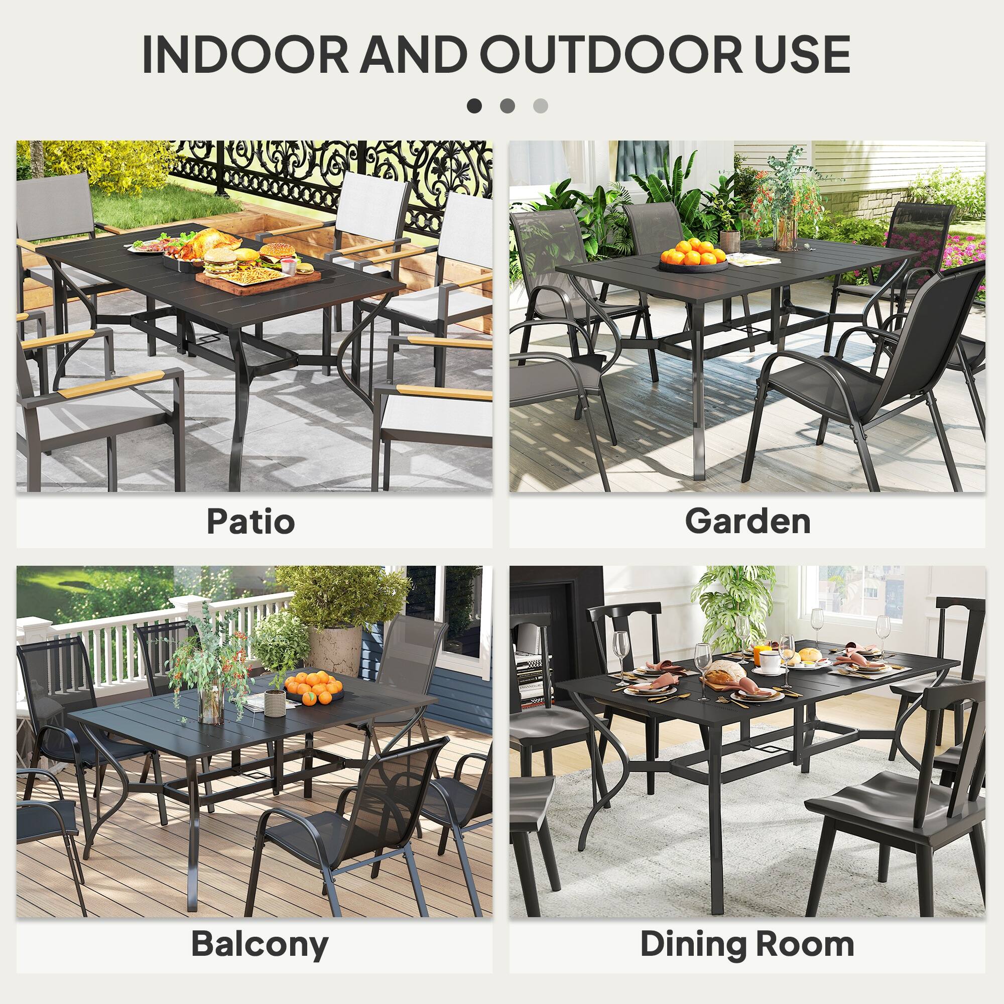 INDOOR AND OUTDOOR USE

Patio
Garden
Balcony
Dining Room