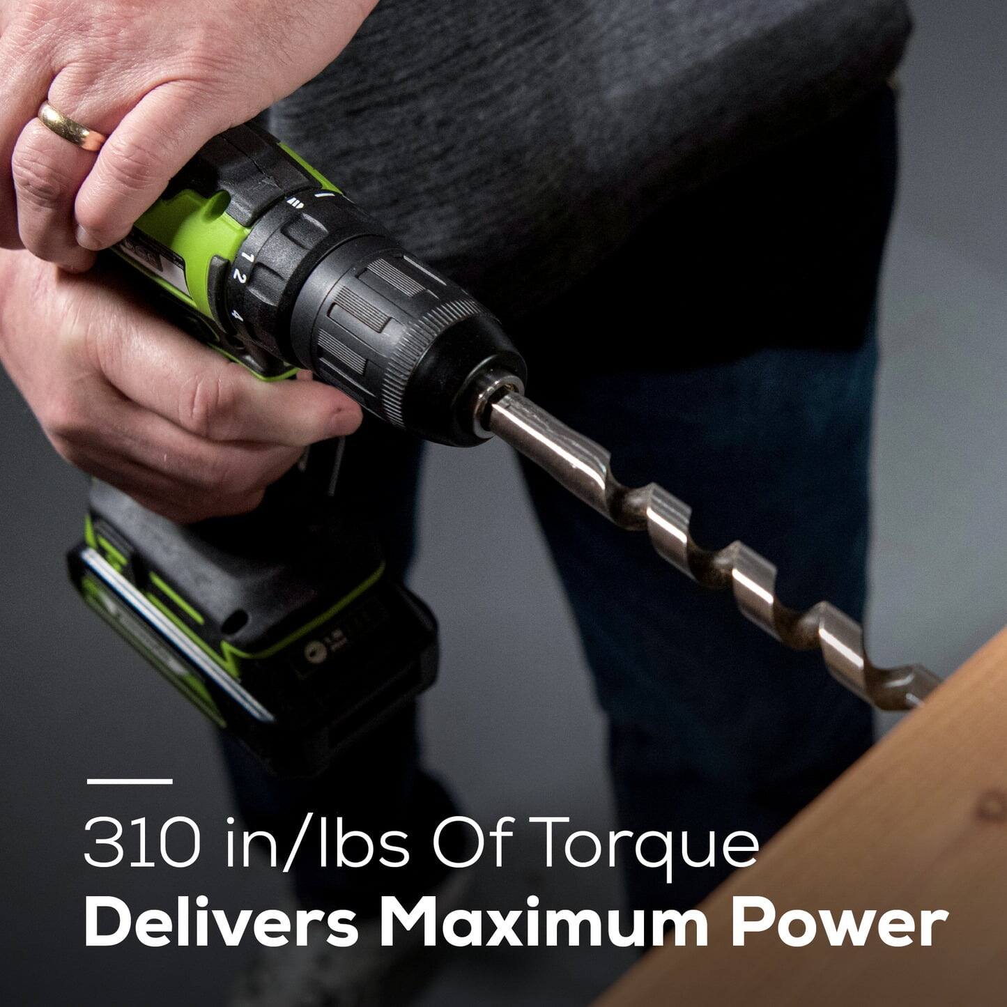 310 in/lbs of Torque Delivers Maximum Power