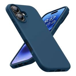 Entronix - Liquid Silicone Case for iPhone 17 - Soft-Touch Protection - Navy Blue