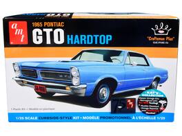 Skill 2 Model Kit 1965 Pontiac GTO Hardtop "Craftsman Plus" Series 1/25 Scale Model by AMT - Blue