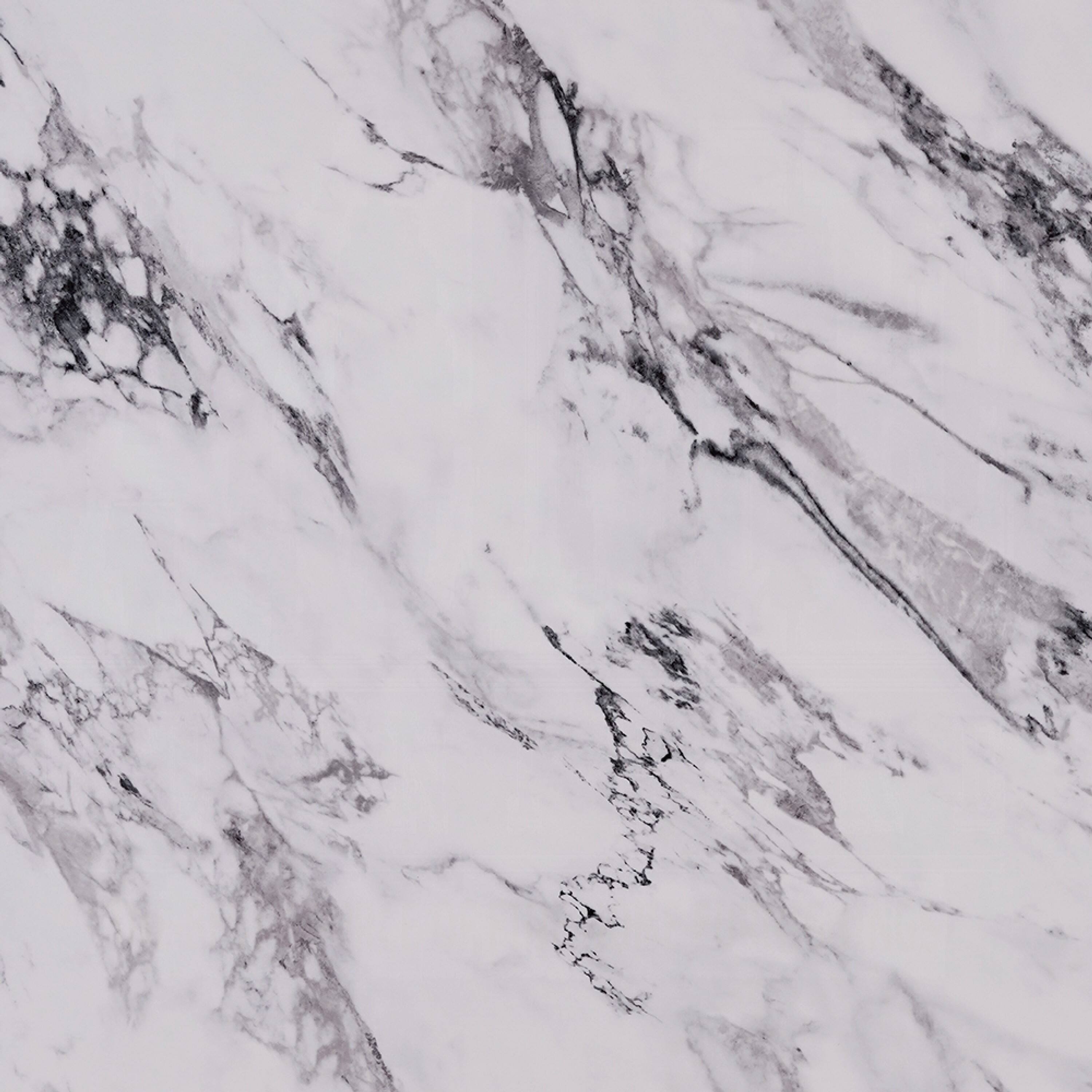 Alt View 3. Manhattan Lane - Ritzy End Table, White Marble Faux Stone Single Arch Design 12 Inch - White, Black.