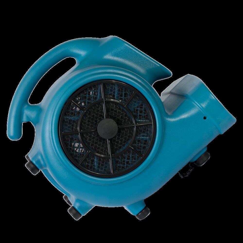 Back. XPOWER - 1/3 HP 2000 CFM 3 Speed, Floor Fan, Dryer, Blower with Timer and Filter Kit - Blue.