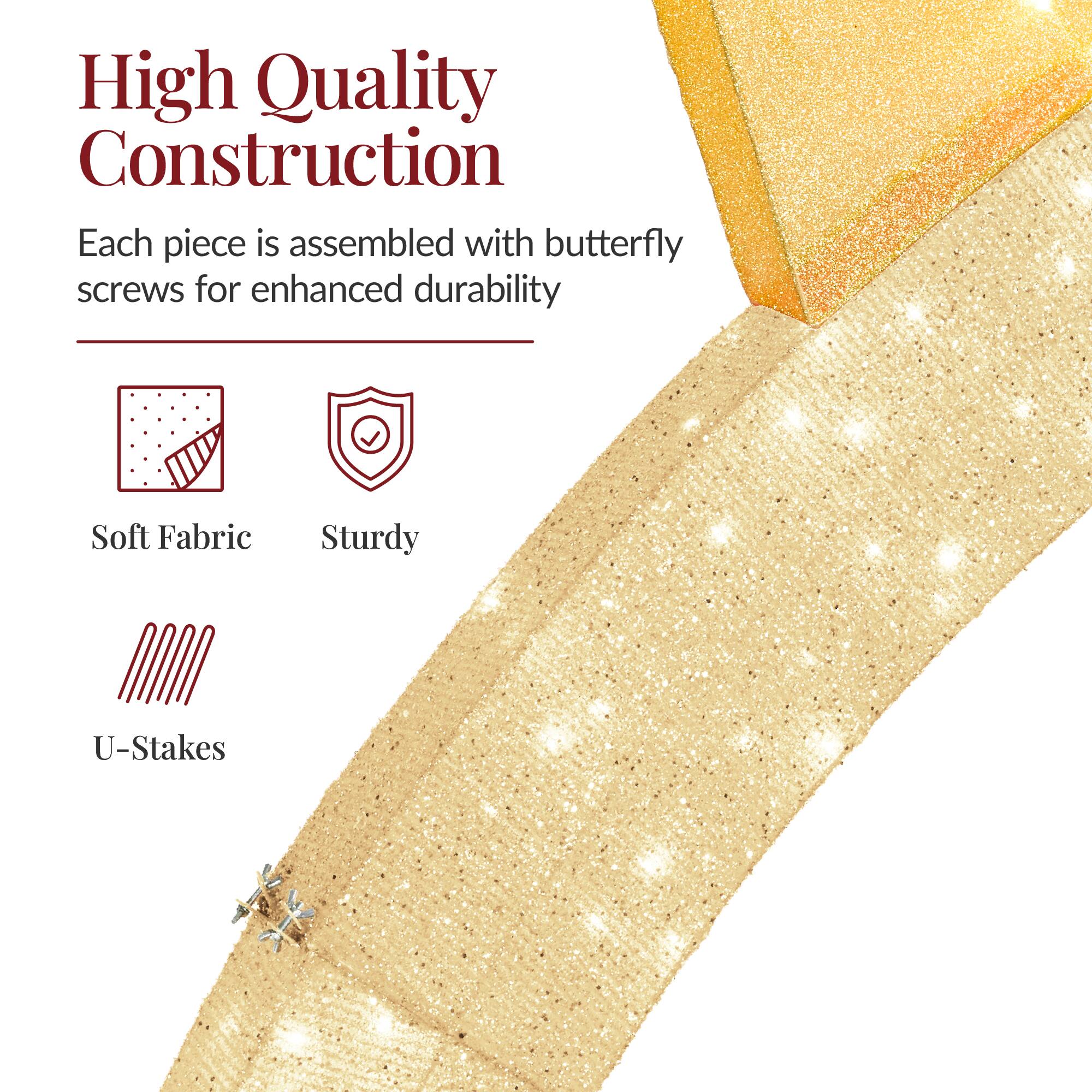 High Quality Construction

Each piece is assembled with butterfly screws for enhanced durability

- Soft Fabric
- Sturdy
- U-Stakes