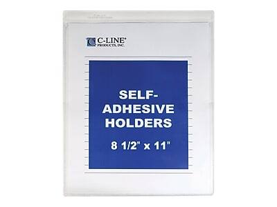 C-Line Products Inc  
Self-Adhesive Holders  
8 1/2" x 11"