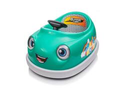BreeBe - 12V Kids Bumper Car, Dual Drive Electric Ride On with USB, BT Music, Rocking Horse Mode & Anti-Collision for Ages 1-6 - Green