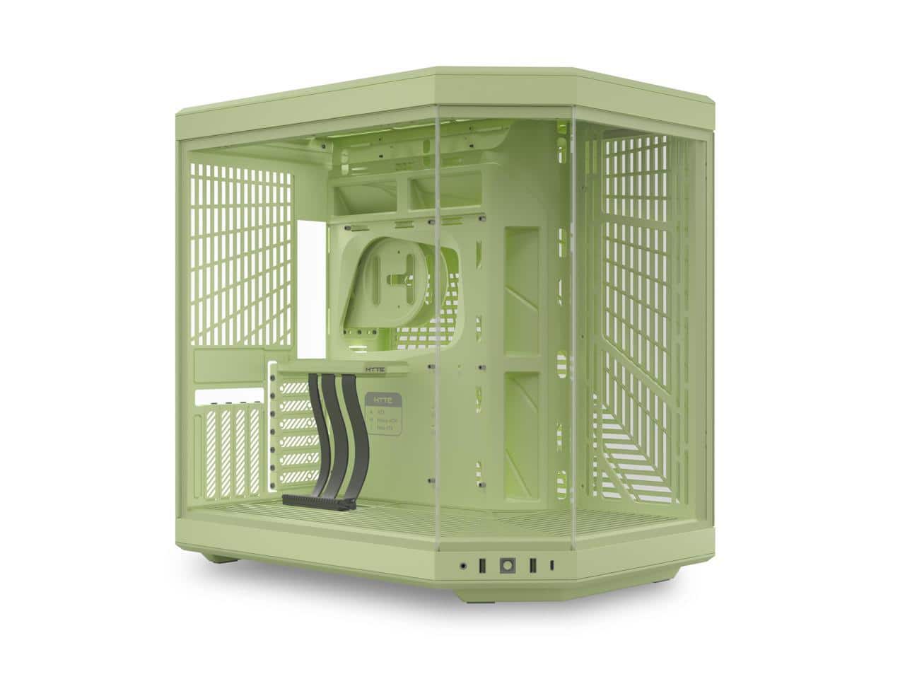 HYTE - CS-HYTE-Y70-MM Matcha Milk ATX Case (ABS/Steel/Glass Dual Chamber) - Matcha Milk