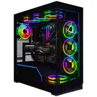 CLX - Horus Gaming Desktop - AMD Ryzen 9 9950X - 96GB DDR5 5600 Memory - GeForce RTX 5090 - 2TB NVMe M.2 SSD - 8TB HDD - Black - Front_Zoom