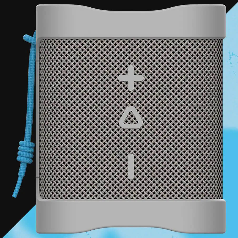 Alt View 3. Skullcandy - Skullcandy TRAINMINIGRY Terrain Mini Wireless Bluetooth Speaker - Light Grey - Black.