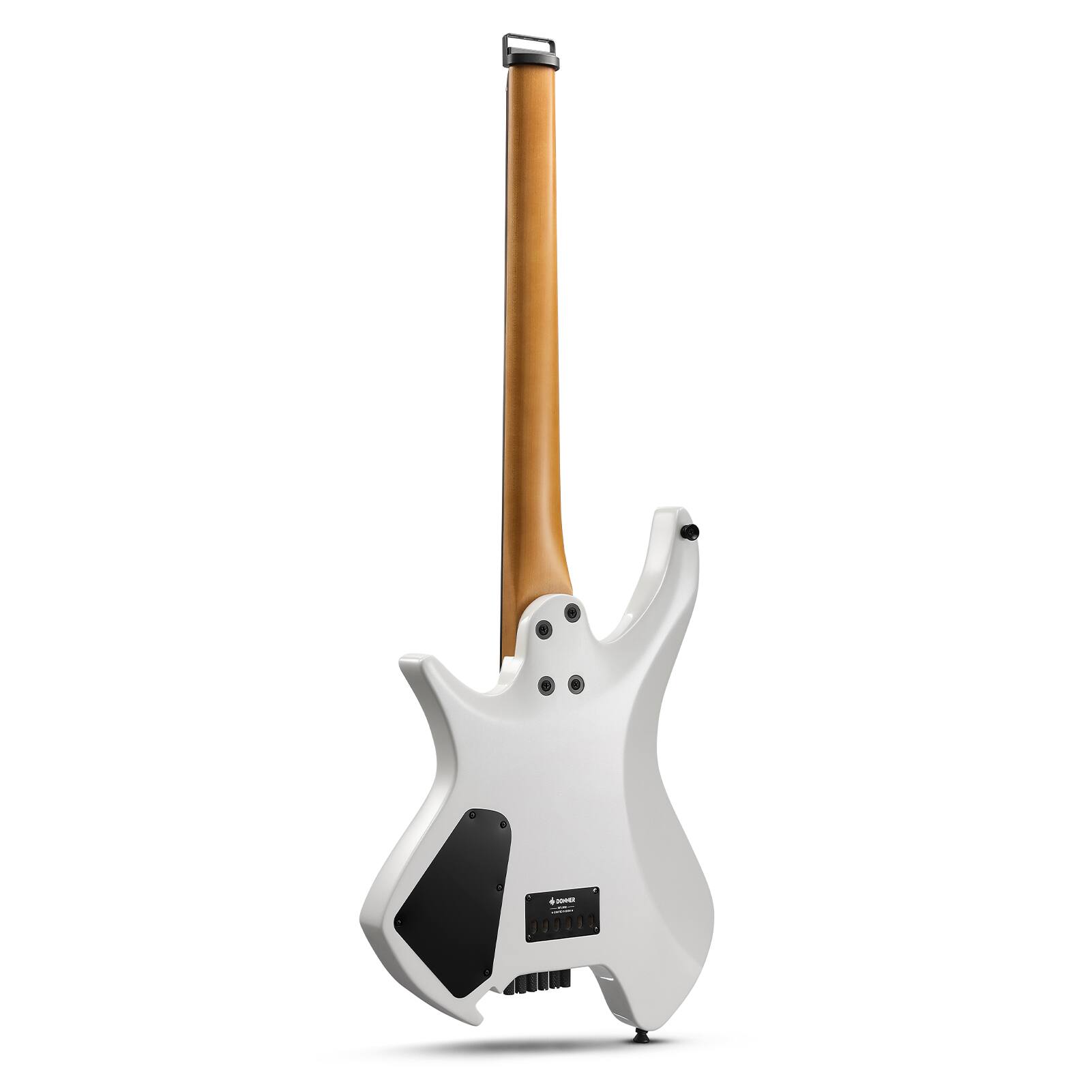 Back. Donner music - Donner HLX-500 Headless Electric Guitar White.