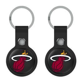 Keyscaper - Miami Heat Two-Pack AirTag Holders - Black