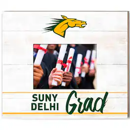 Jardine - SUNY Delhi Broncos 13.5" x 11.5" Grad Frame - White