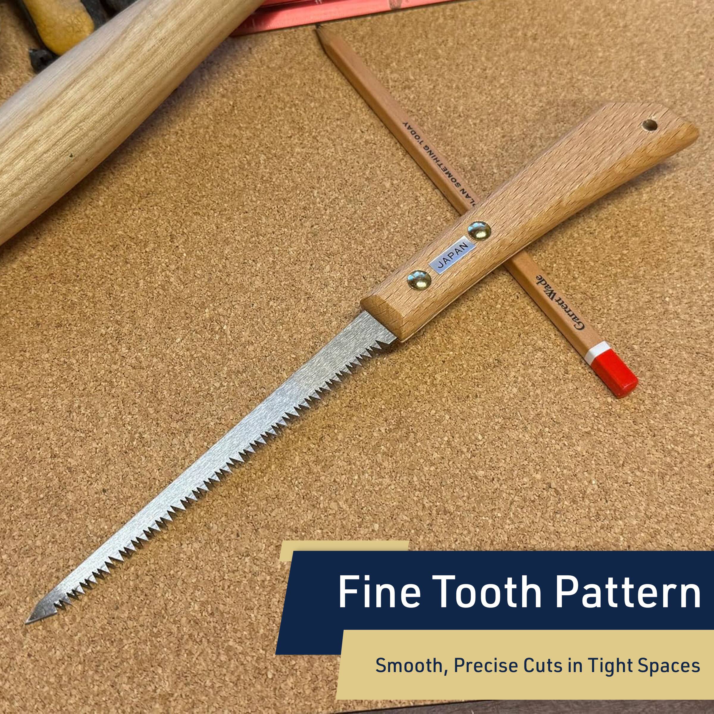 Today, something from Japan: Wade Garrett. Fine Tooth Pattern. Smooth, Precise Cuts in Tight Spaces.