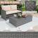 Mix Gray PE Rattan Heavy-duty Metal Frame Hand-woven Colorfast Sun-protective