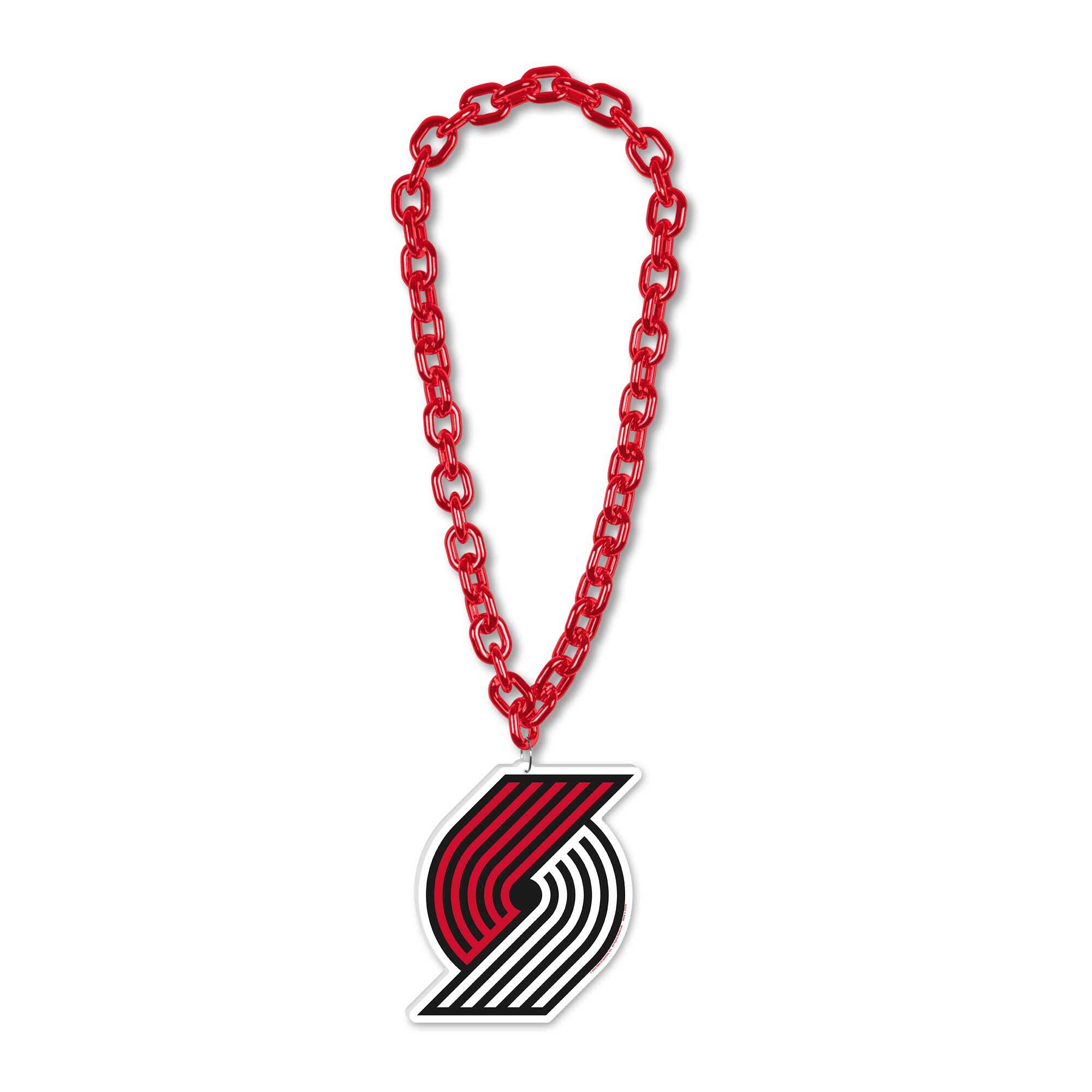 WinCraft - Portland Trail Blazers Big Chain Logo Necklace - Multicolor