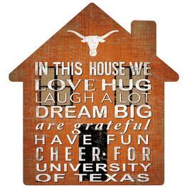 Fan Creations - Texas Longhorns 12'' Team House Sign - Multicolor