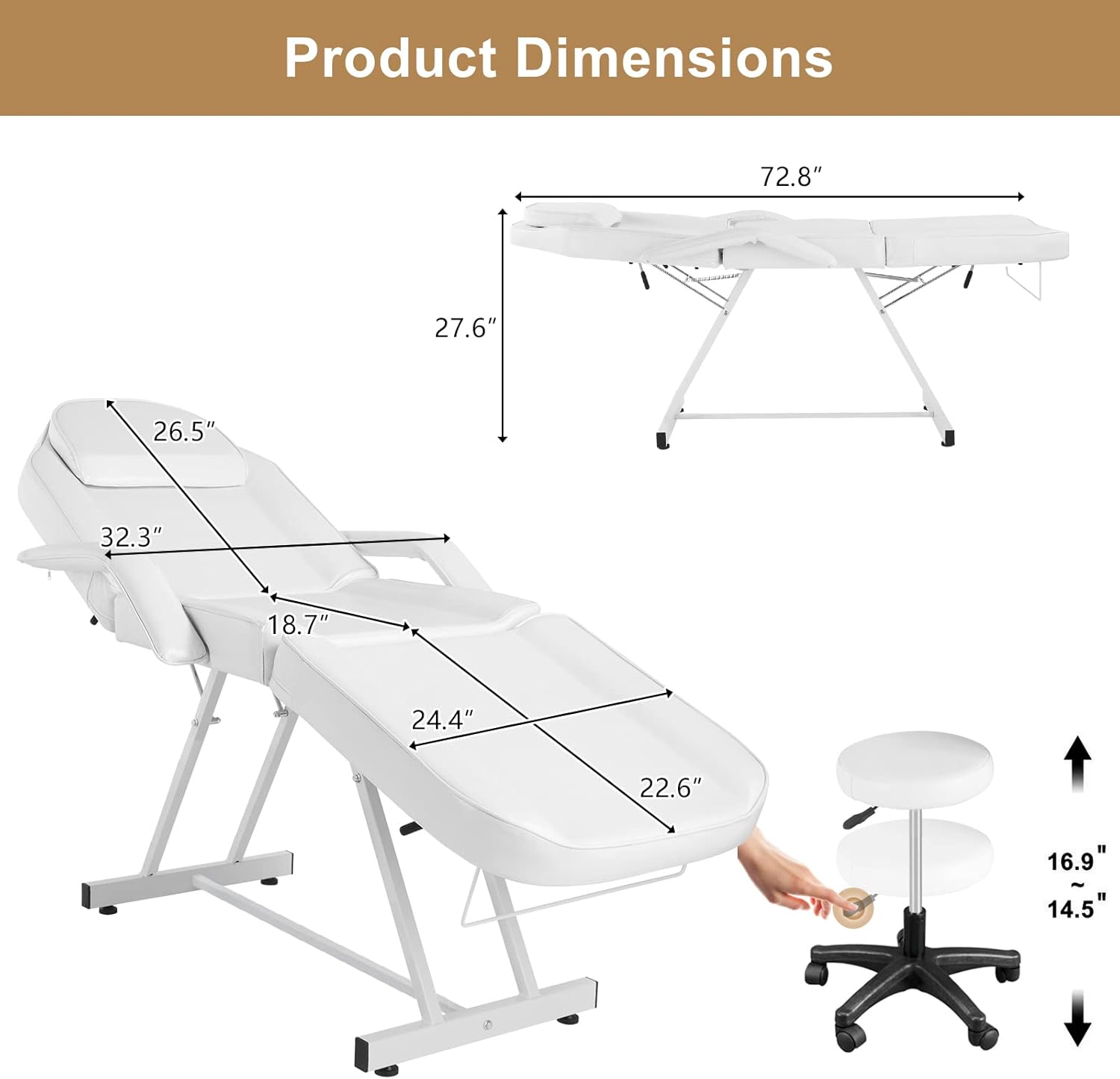 Product Dimensions: 72.8" x 27.6" x 26.5" x 32.3" x 18.7" x 24.4" x 22.6" x 16.9" x 14.5"