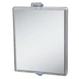 Zadro - Fogless Swiveling Wall Mounted Shower Mirror with 2X Magnification & Suction Cups - Clear
