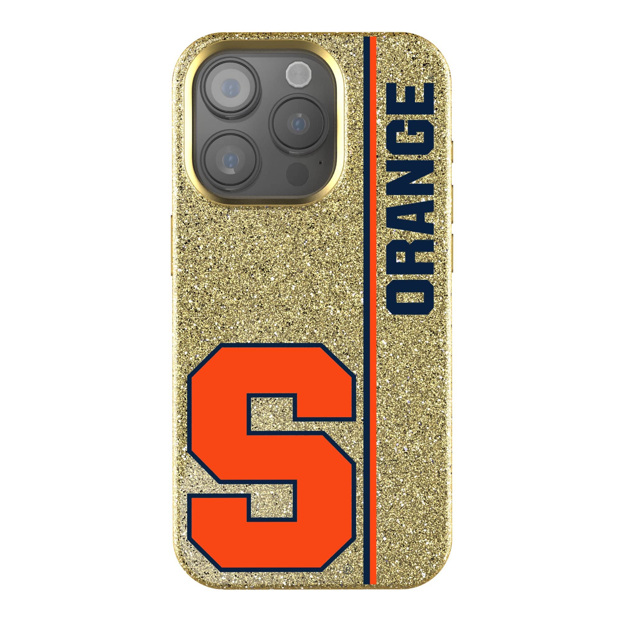 Keyscaper - NCAA - Syracuse Orange iPhone Bling Case - 14 - Gold