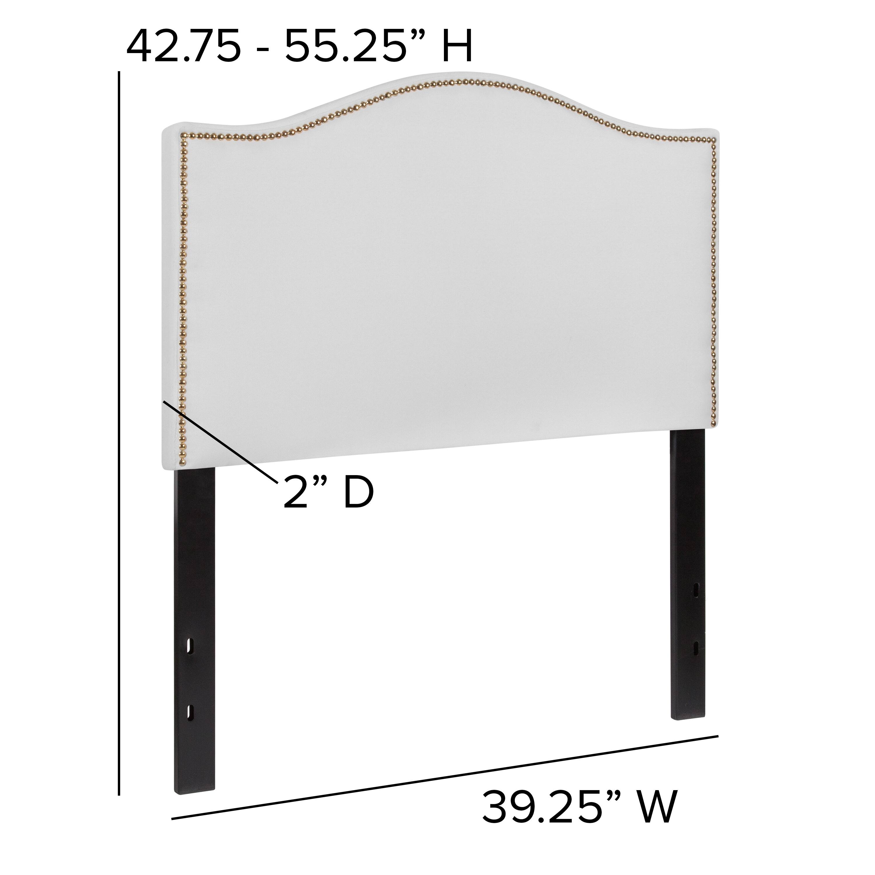42.75 - 55.25" H  
2" D  
39.25" W